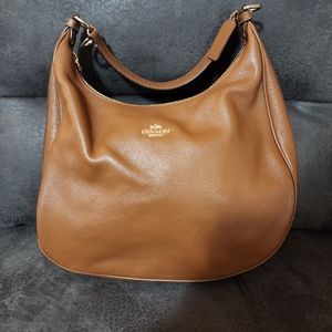 Brown Coach Purse With Matching Wallet